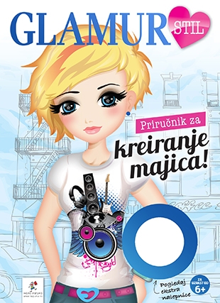 Priručnik za kreiranje majica – Glamur stil bojanka