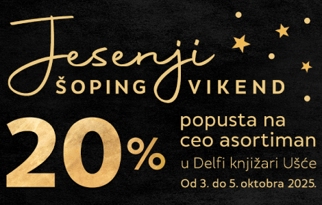 jesenji šoping vikend u delfi knjižari sc ušće od 3 do 5 oktobra 2025  laguna knjige