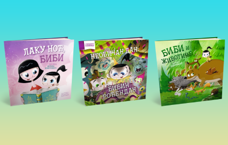 zavirite u nove slikovnice i otkrijte bibin svet u knjižare 25 oktobra stižu bibi i životinje , laku noć, bibi i neobičan dan bibin rođendan  laguna knjige