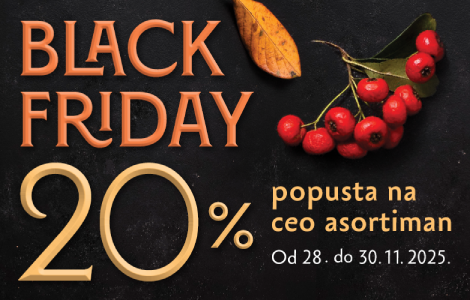 akcija black friday 20 popusta od 28 do 30 novembra 2025  laguna knjige