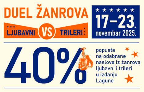ko će pobediti u duelu žanrova čak 40 popusta na ljubavne i triler romane  laguna knjige