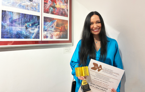 ana grigorjev dobitnica međunarodne nagrade zlatno pero za ilustracije iz knjiga bajka o ledemonu i čudesno jezero  laguna knjige