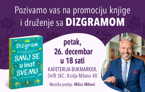 promocija knjige smij se u inat svemu i druženje sa dizgramom 26 decembra laguna knjige