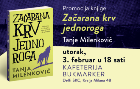 promocija romana začarana krv jednoroga 3 februara laguna knjige